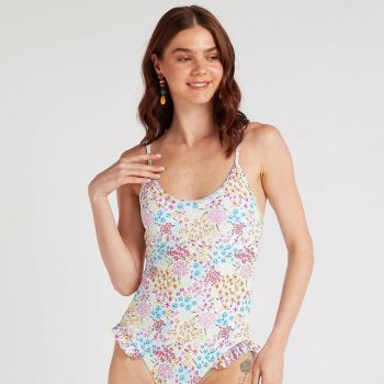 Maillot de bain fleuri 1 pièce - Multicolore