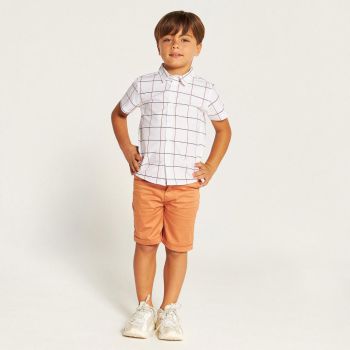 Ensemble polo et bermuda - Orange 