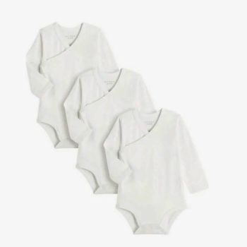 Lot de 3 barbotteuses cache-cœur - Blanc - Petit béguin 