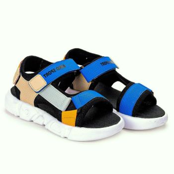 Sandales Kitto garçon - Orange/bleu/Noir