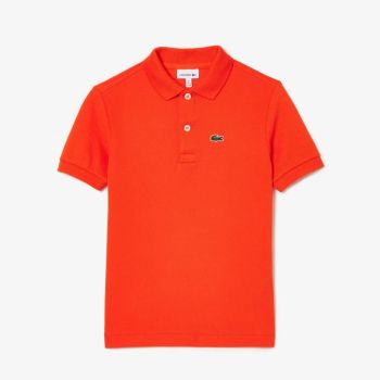 Polo garçon - Orange - Lacoste 