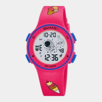 Montre Numérique pour fille de 04 à 12 ans - Rose