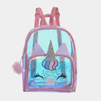 Sac de sortie transparent Licorne - Rose 