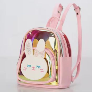 Sac de sortie lapin 23cm - Rose 