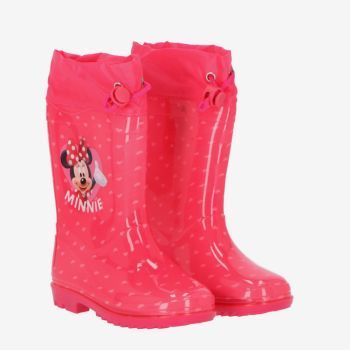 Bottes de pluie Minnie mouse motifs cœurs - Rose - Disney