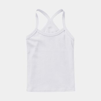 Débardeur fille en coton - Blanc