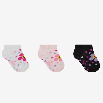 Lot de 3 paires de chaussettes fille - Multicolore - KLIN