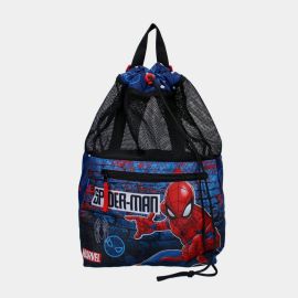 Sac de gym Spiderman 42cm - Bleu/Gris - Marvel