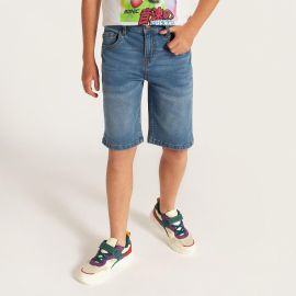 Bermuda jeans  pour garçon - Bleu - Juniors