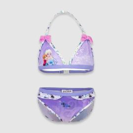 Maillot de bain 2 pièces fille reine des neiges - Violet - Disney