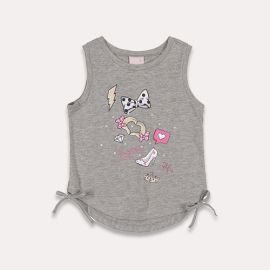 T-shirt fille - Gris - Quimby
