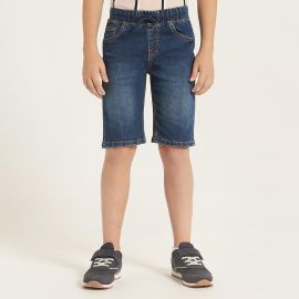 Bermuda à corde jean - Bleu foncé - Juniors