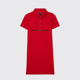 Robe polo Imprimé - Rouge foncé - Tommy Hilfiger